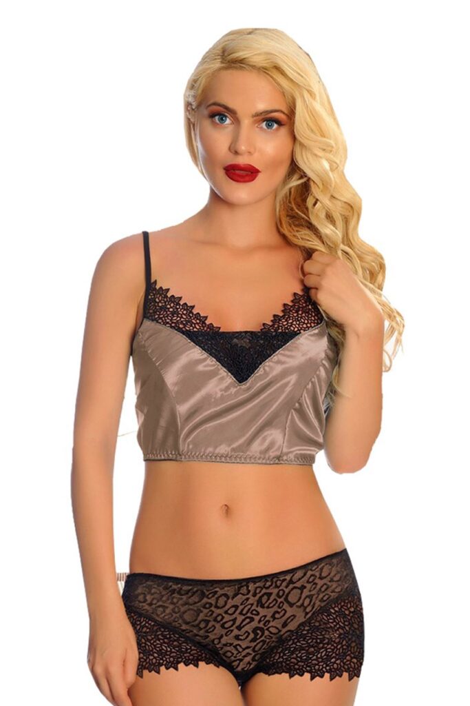 Deluxerie Crop Top Set Miriam